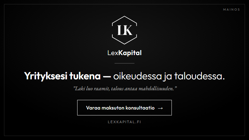 Lex Kapital – liikejuridiikka, talous ja rahoitus yrityksille
