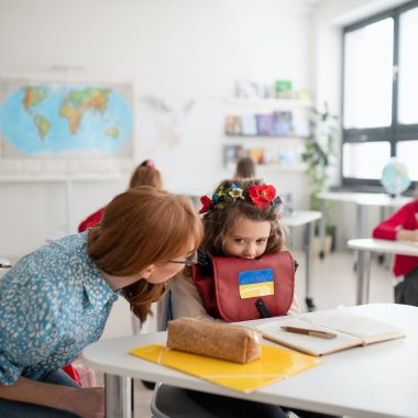 Ukrainan lapset perusopetuksessa