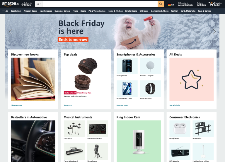 Amazon myynti